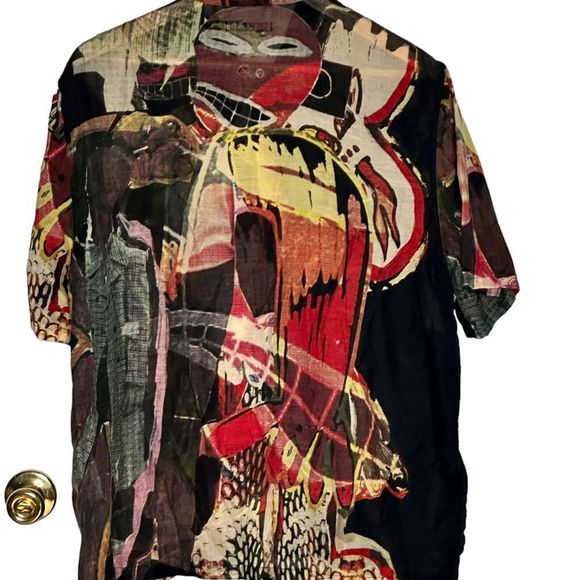 Our Legacy Peace Crowd Box Shortsleeve Shirt Size Medium - Picture 3 of 9